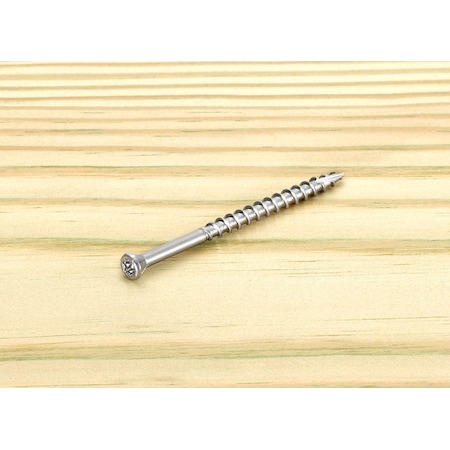 Starborn Deck Screw, #8 x 3 in, Trim Head, Torx Drive, 250 PK STXF08300